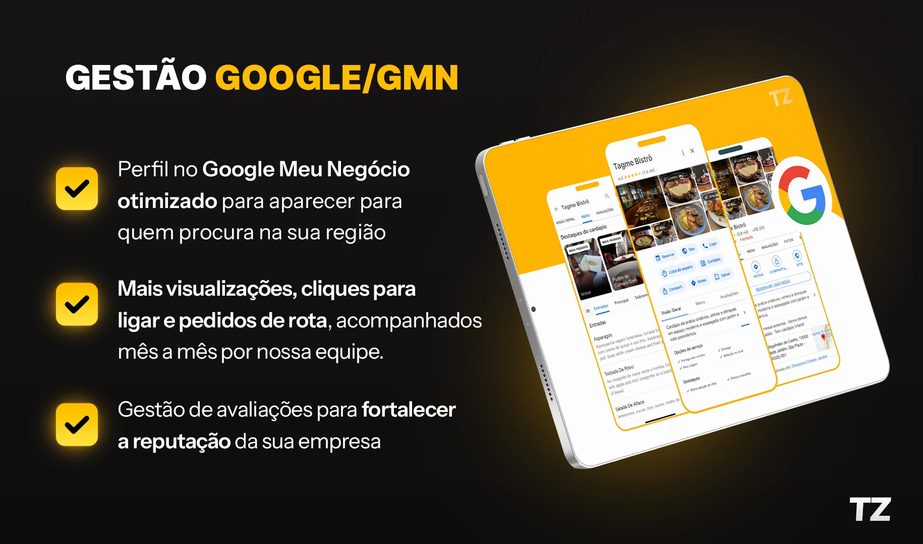 Serviço de gestão do Google Meu Negócio